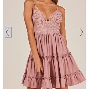 Showpo how do you know dress in dusty rose